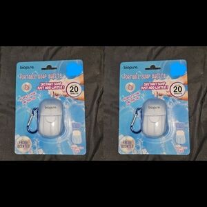 2 x Biopure Portable Soap Sheets in Fresh Scent 20ct Each BNIB